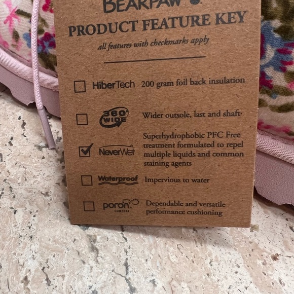 BEARPAW Skye Youth Multiple Floral Colors Chukka Bootie Soft Canvas Size 5 - Picture 7 of 8